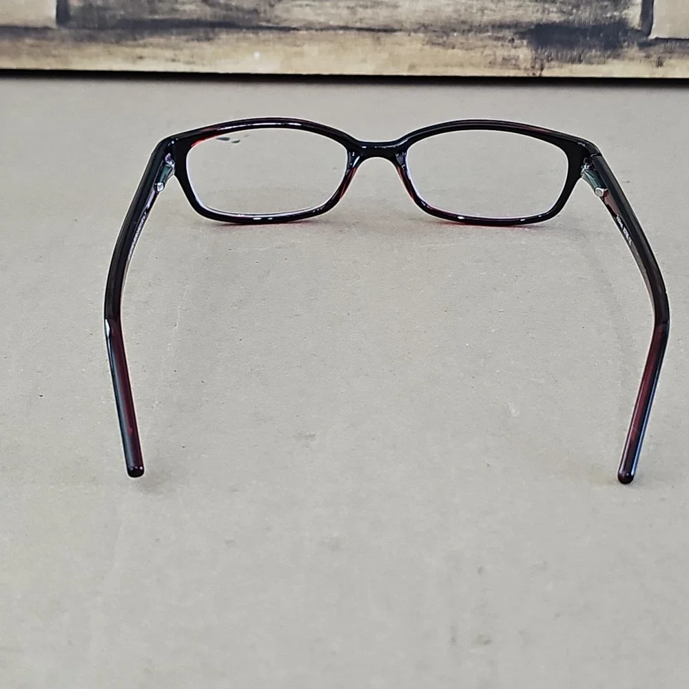 Jubilee J5785 Eyeglasses Frames Burgundy/Black Rectangular Full Rim 51-16-140